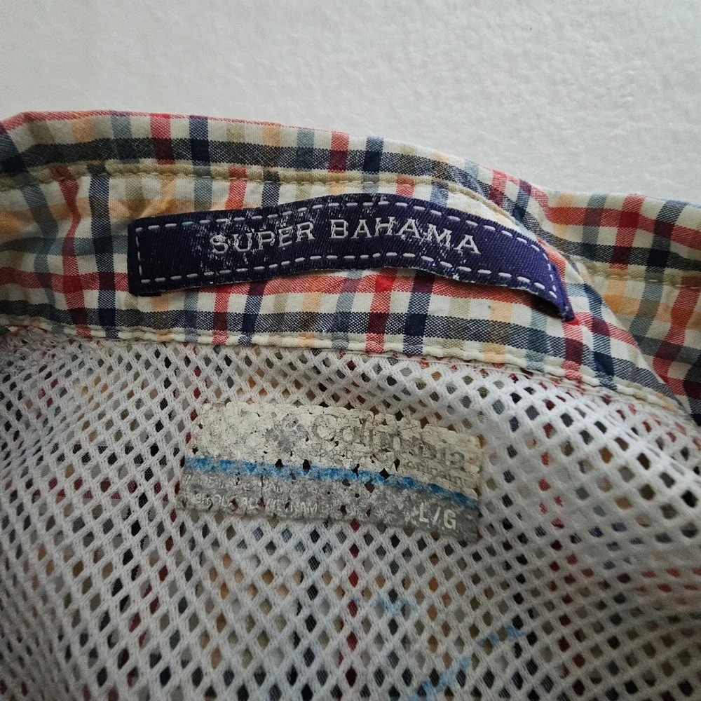 Columbia‎ PFG Super Bahama Fishing Shirt Mens XL Long Sleeve Plaid FM7188 Multi